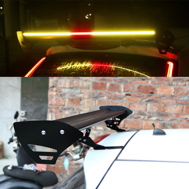 Hatchback car general aluminum alloy rear wing clip-type punch-free Honda Swift QQ Golf Xiali