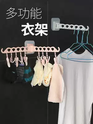 Balcony window drying rack outside the window artifact hanging window sill folding high-rise cool simple wall hanging