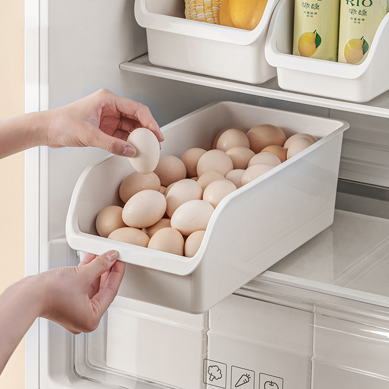 Refrigerator Egg Storage Box for Storing Onions, Ginger, and Garlic, Organizing and Preserving Freshness, Food-Grade Egg Organizer Rack