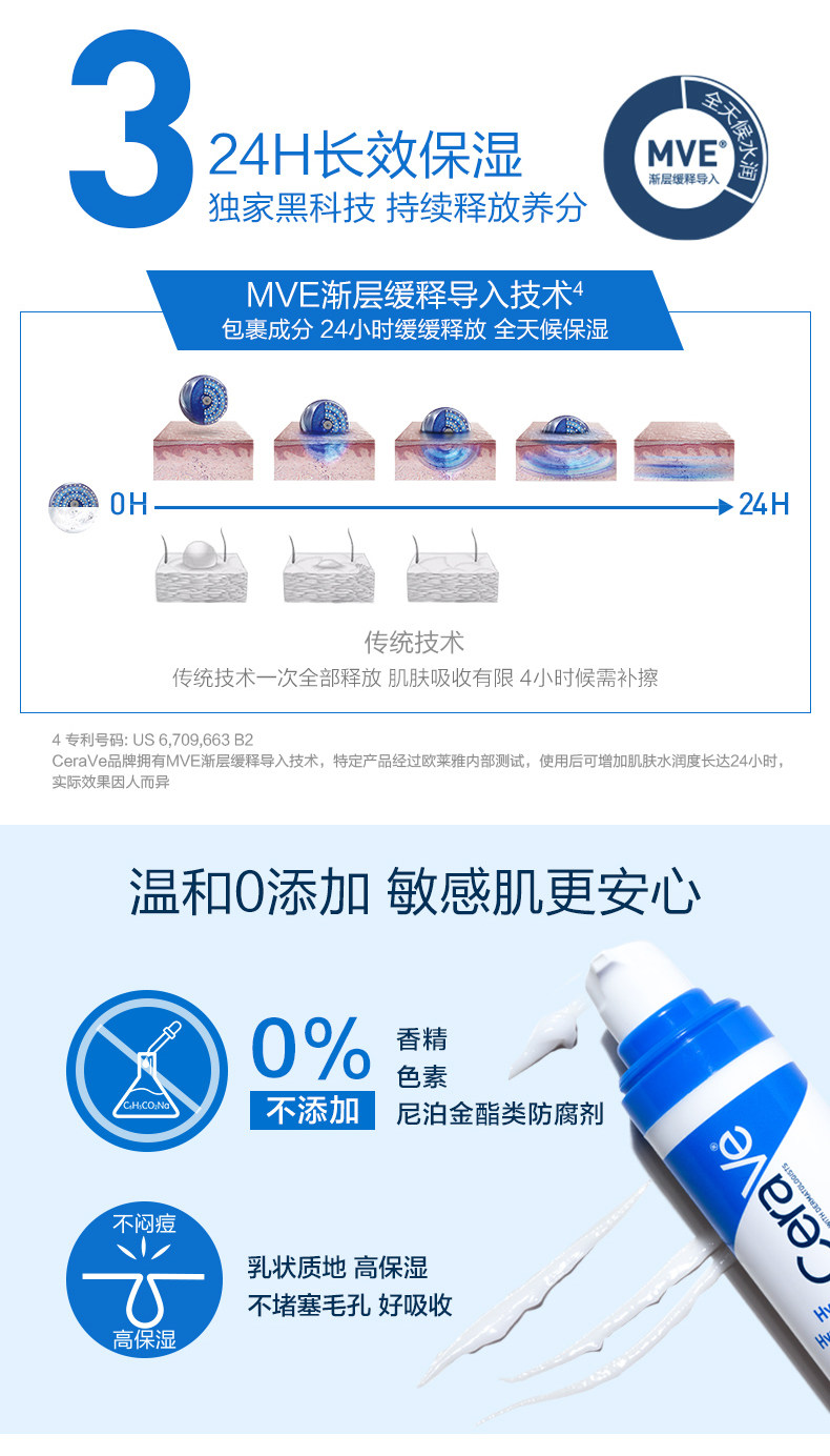 买1送1 适乐肤 CeraVe 神酰HA透明质酸修护保湿精华霜 图3