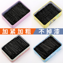 Korean black hairclip girl with broken hairclip clip clip headwear simple side Childrens one-word clip hair accessory