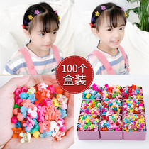 Childrens color hairclip headgear little girl does not hurt hair crown small grab clip hairpin girl Hyuna Net red Liu Haijia clip