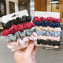 South Korea Net Red simple head rope hair accessories Yu Shuxin with large intestine Hairband headgear girl does not hurt hair tie hair tie head Hairband