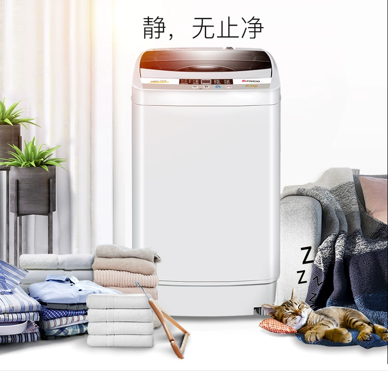 Chigo / Chigo 6,5kg kg máy giặt tự động hộ gia đình nhỏ bánh xe sóng nhỏ giặt khô - May giặt