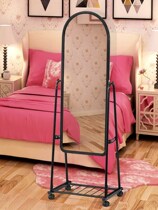 Full Body Mirror Home Floor Minimalist Dorm Room Nordic Wear Net Red Teenage Girl Princess Bathroom Bedroom Clothing Store Mirror