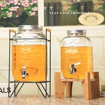 Seal closure 10 litres glass juice tank glass brewery bucket enzyme tap 5L with cover drink home