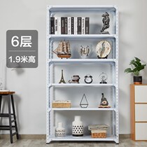 Angle steel thickened warehouse shelf multi-layer storage shoe rack display rack iron rack household storage rack storage shelf