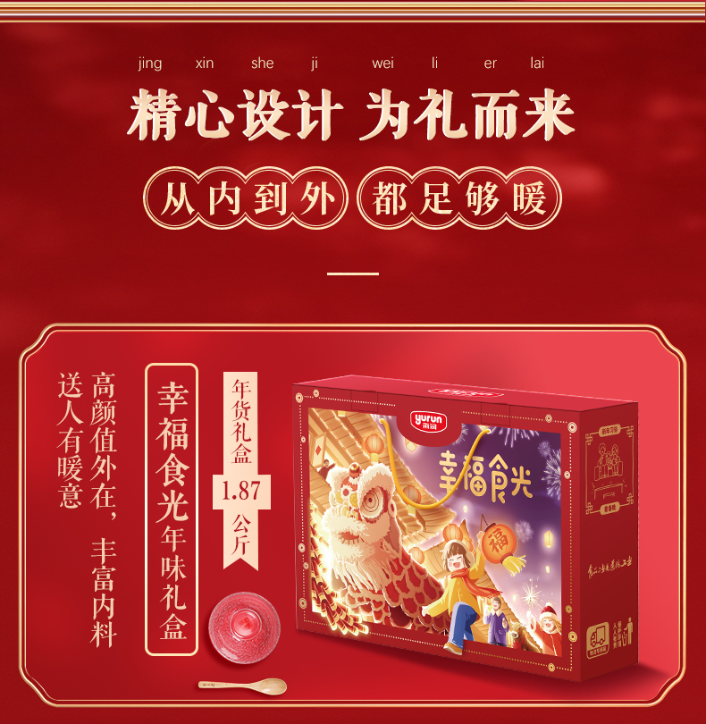 雨润 新年肉类礼盒 1.87kg 图2