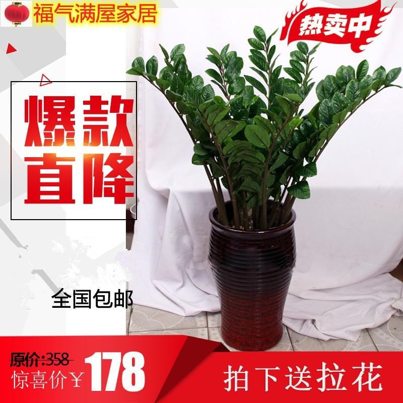 Artificial Money Tree, Fake Tree, Artificial Plant, Large Potted Plant, Office and Living Room Decoration, Floor-Standing Green Plant Decoration, Fortune Tree