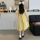 Girls Dress Summer 2024 New Fashionable Big Children's Summer Cotton Skirt Children's College Style Pure Cotton Long Skirt