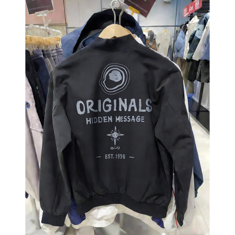 Jack Jones Autumn Sports Casual Loose Letter Print Baseball Collar Jacket Men's Wear