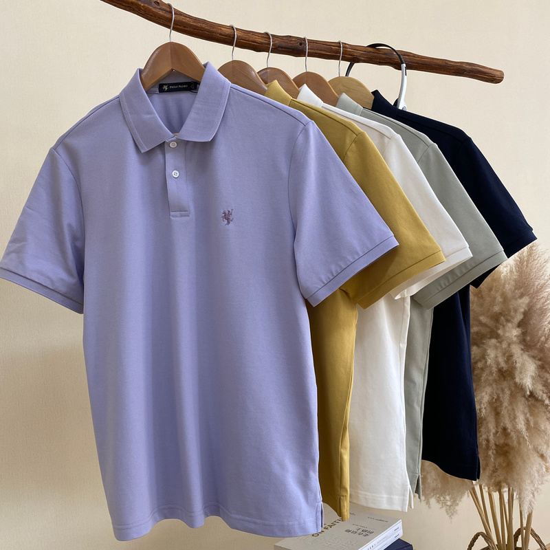 Paul Peter Men's New Short-Sleeved Polo Shirt Team-Building Workwear Multi-Color Lapel Short-Sleeved Comfortable Tcfbp00051