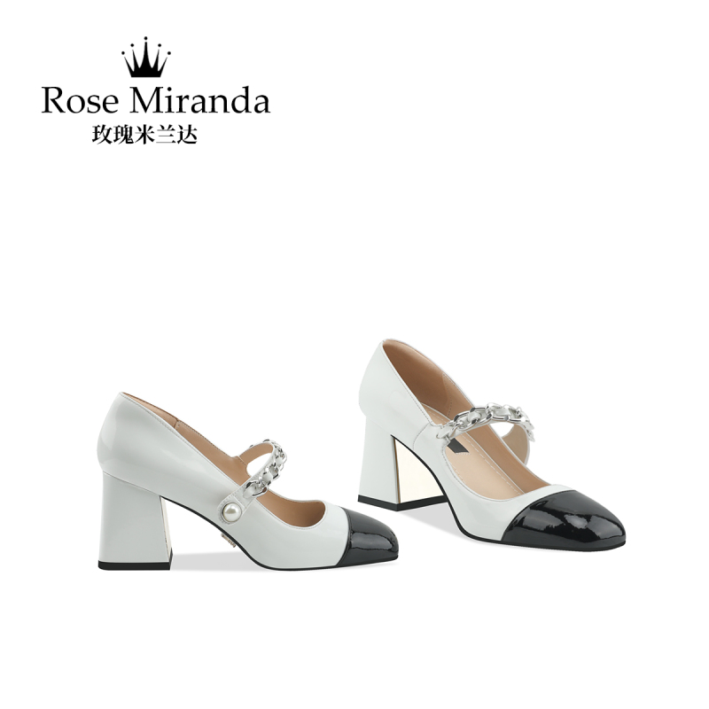 Rose Miranda Commemorative Moment High Heels Handmade Strapless Retro Mary Jane Shoes Rose Miranda Commemorative Moment High Heels Handmade Strapless Retro Mary Jane Shoes