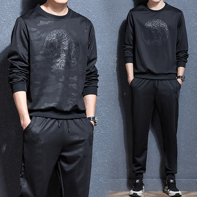 男士休闲套装运动2020新款