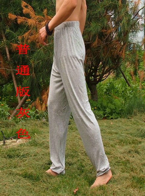 Quần nam modal cây ra hoa trung niên cộng với chất béo XL thực hành quần Tai Chi quần áo quần Tai Chi quần mùa hè