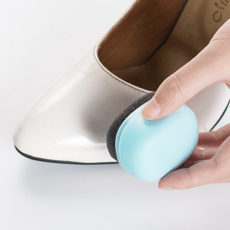 Portable shoe rub colorless shoe wax wipe leather shoe sponge decontamination shoe cleaning leather shoe maintenance oil cleaning agent