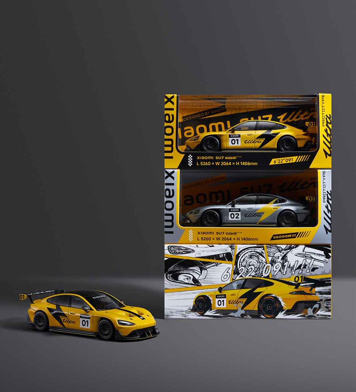 [Official Genuine] Xiaomi Su7 Ultra Prototype /Yu7 1:43 Alloy Collectible Car Model