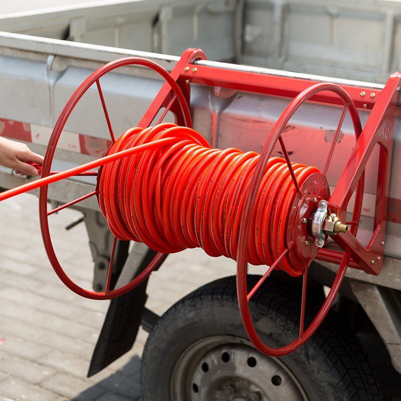 Pipe rack High pressure pipe coiled pipe Agricultural machine Retractor Retractor Metal pipe winding pipe Water pipe drug machine Large