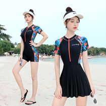 Swimwear womens new belly thin fashion hot spring bath clothing winter swimsuit one-piece swimsuit