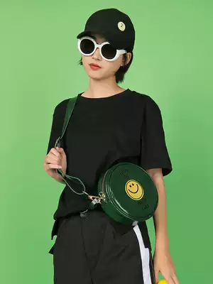 KIITOS LIFE bag female vintage leather embroidered round shoulder bag student trend cross bag