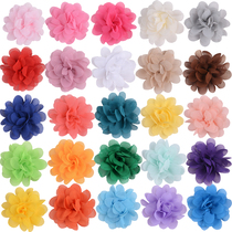 New product 5cm crease small chiffon fabric flower diy shoes flower hat flower floral headdress holding flower accessories full