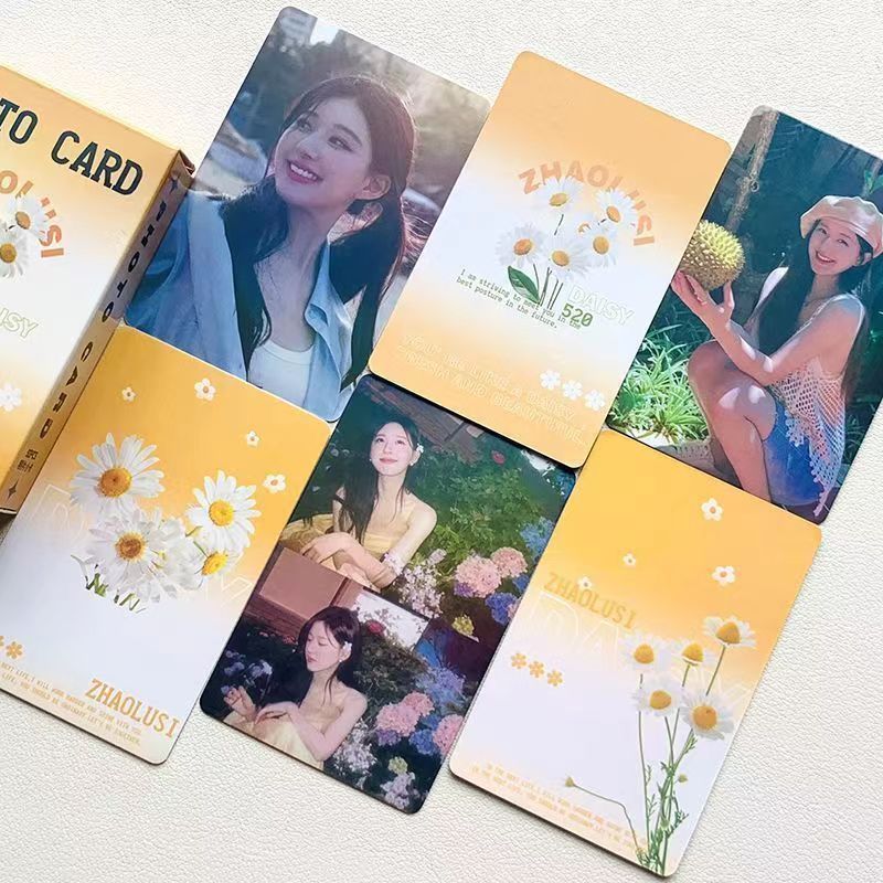 Zhao Ruth Laser Small Card Case Loaded 50 Stars Perimeter Small Card Postcard Lomo Card Double Flash Laser Card-Taobao