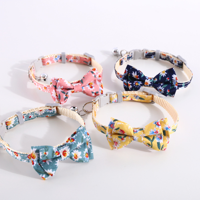 Cat Bow Tie Cat Collar Bell Necklace Kitten Kitten Jewelry Ragdoll Cat Bow Tie Neck Decoration