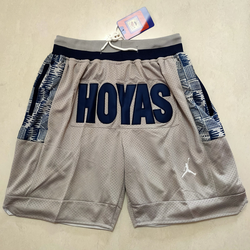 George City University Basketball Shorts Men's Loose Casual Pocket Quarter Pants Ncaa Georgetown