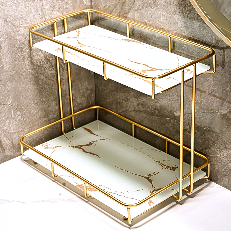 Bathroom Shelf, Washbasin Shelf, Cosmetic Storage Box, Bathroom Countertop Shelf