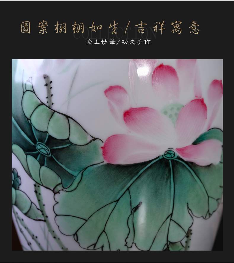 Jia lage jingdezhen ceramic vase sitting room place high - grade ceramic checking antique Chinese I and contracted to restore ancient ways