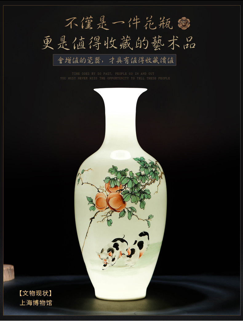 Master jia lage jingdezhen ceramic hand - made vases Zhang Quanzhi everything goes well with decorative vase ceramic furnishing articles