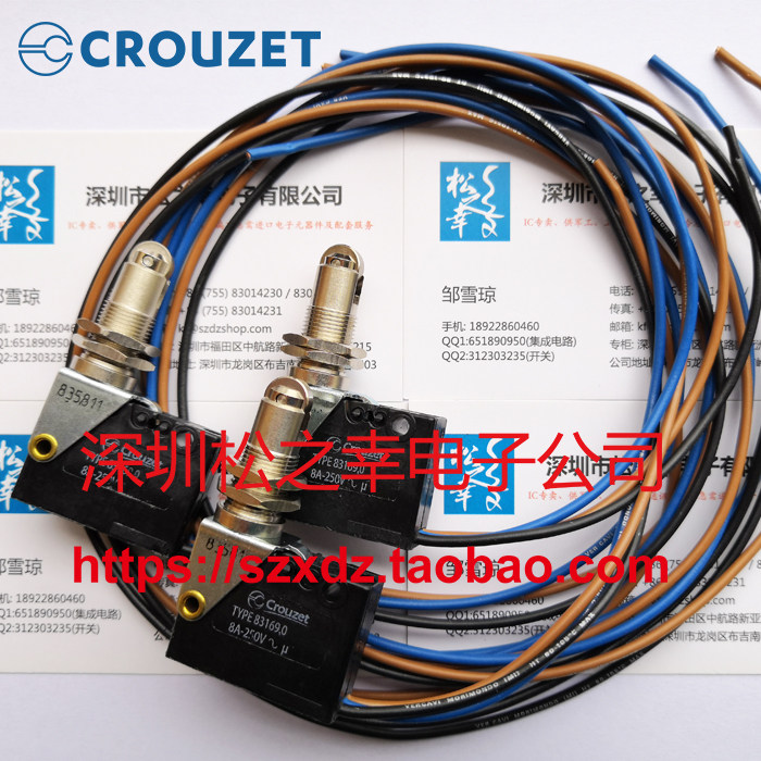 83169 0 Crouzet France High Nos limit switch microswitch with rollers 8A 250V