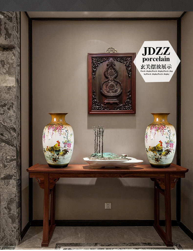 The Master of jingdezhen hand - made Chinese pottery and porcelain vases, the sitting room porch rural style decorative frame imitation antique furnishing articles