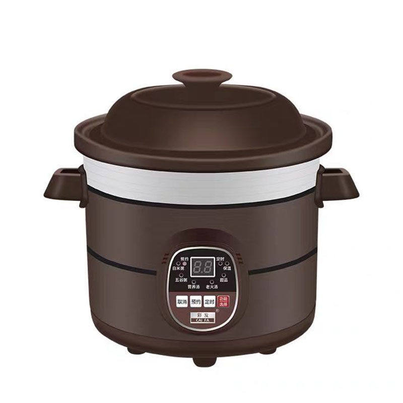 Purple Casserole Electric Saucepan Ceramic Fully Automatic Saucepan Saucepan Saucepan Full Automatic Cooking Porridge Pan Dorm Pan Student Pot