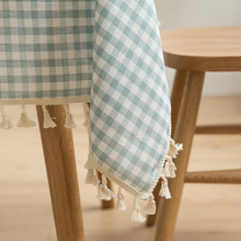 【生活选项】格子桌布简约现代餐桌垫