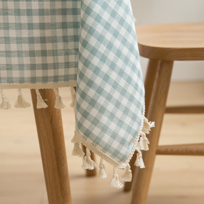 【生活选项】格子桌布简约现代餐桌垫