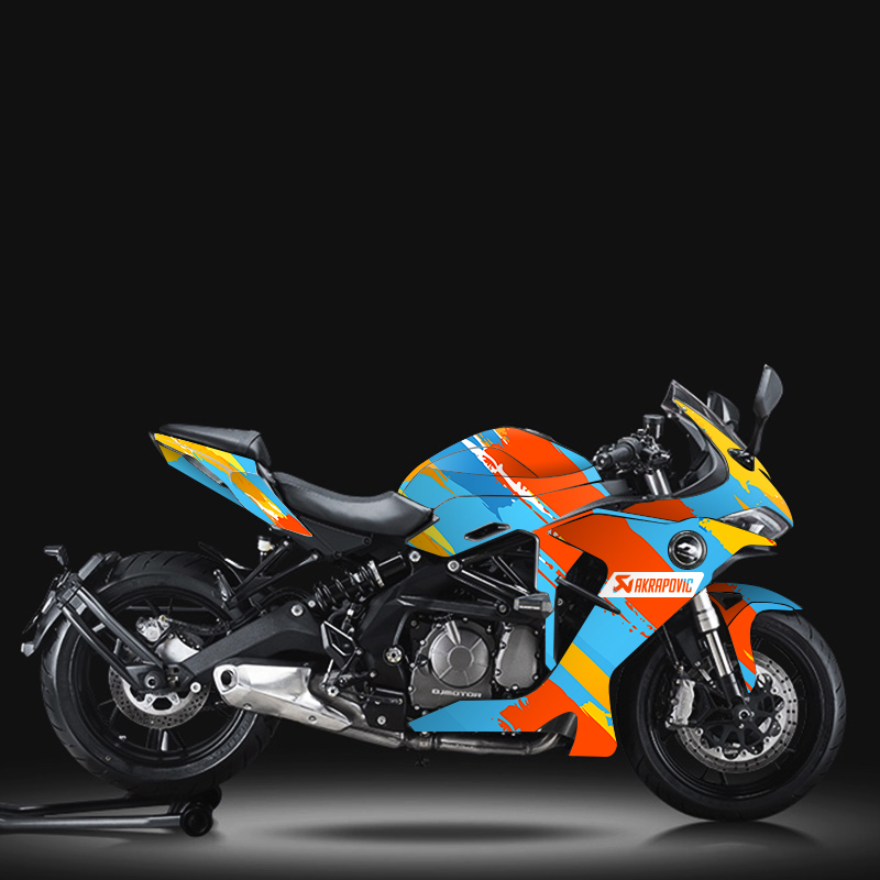 Suitable for race 600 retrofit full car stickers personality prints QJmotor body cling film laflower venom customizable