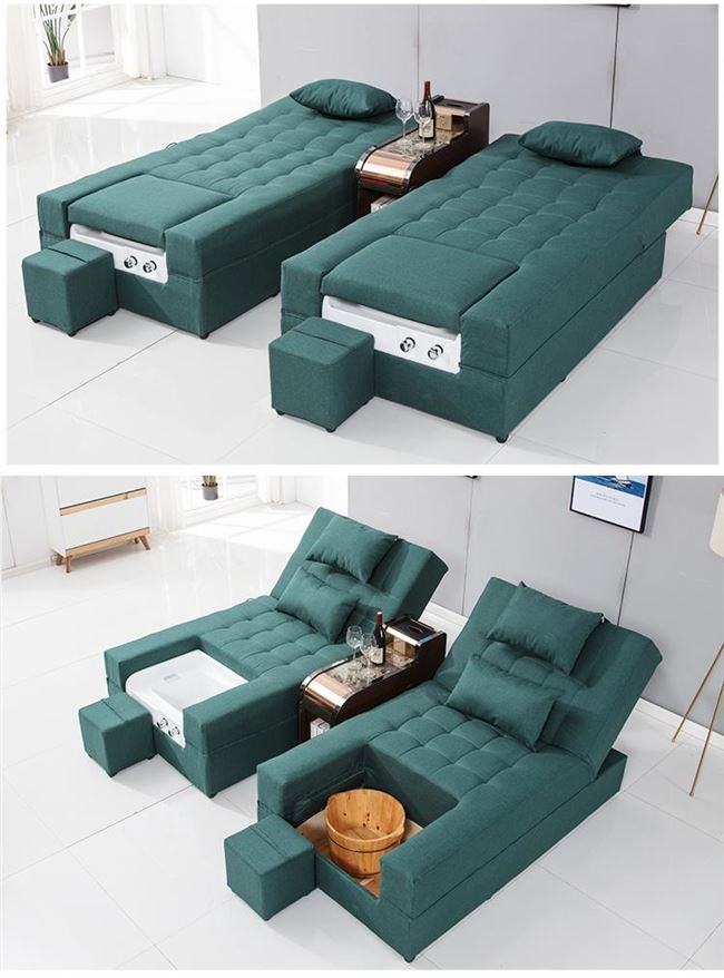 Sofa trẻ em có thể ngả ghế xông hơi massage chân ngâm chân với bồn ngâm chân giường điện - Phòng tắm hơi / Foot Bath / Thể hình