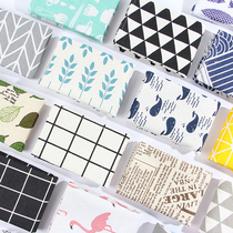 Nordic simple ins wind Japanese cotton and linen napkin cloth Heat insulation placemat table mat Heat insulation Western food photo background cloth