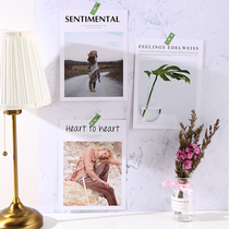 Time silhouette Nordic magazine model cover decoration card double-sided ins character photography ornaments Jewelry Photo props shooting background cloth Net red background wall background paper