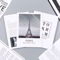 Time silhouette ins card English magazine photography cardboard photo props ornaments Jewelry Cosmetics shooting posing props background paper photo frame decoration net red background wall Simple letters