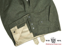 High-end replica WWII German woolen M44 field trousers high-waisted straight trousers full-size tailor-made