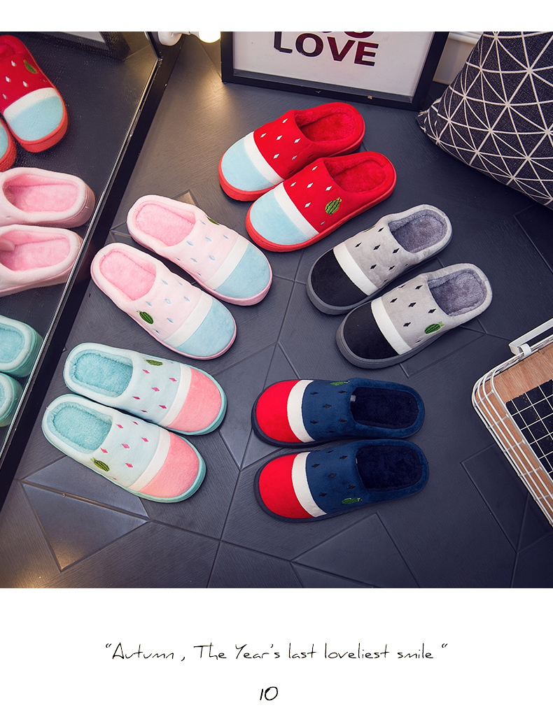 Dép cotton mùa đông nữ baotou trong nhà dày sang trọng dày dưới dép len những người yêu giày những mẫu dép nữ đẹp