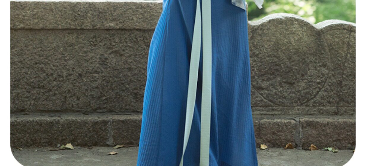 Китайцы одежда наборы 上雲樂 风定池 宋制汉服飞机袖两片裙旋裙日常原创国风女春夏现货