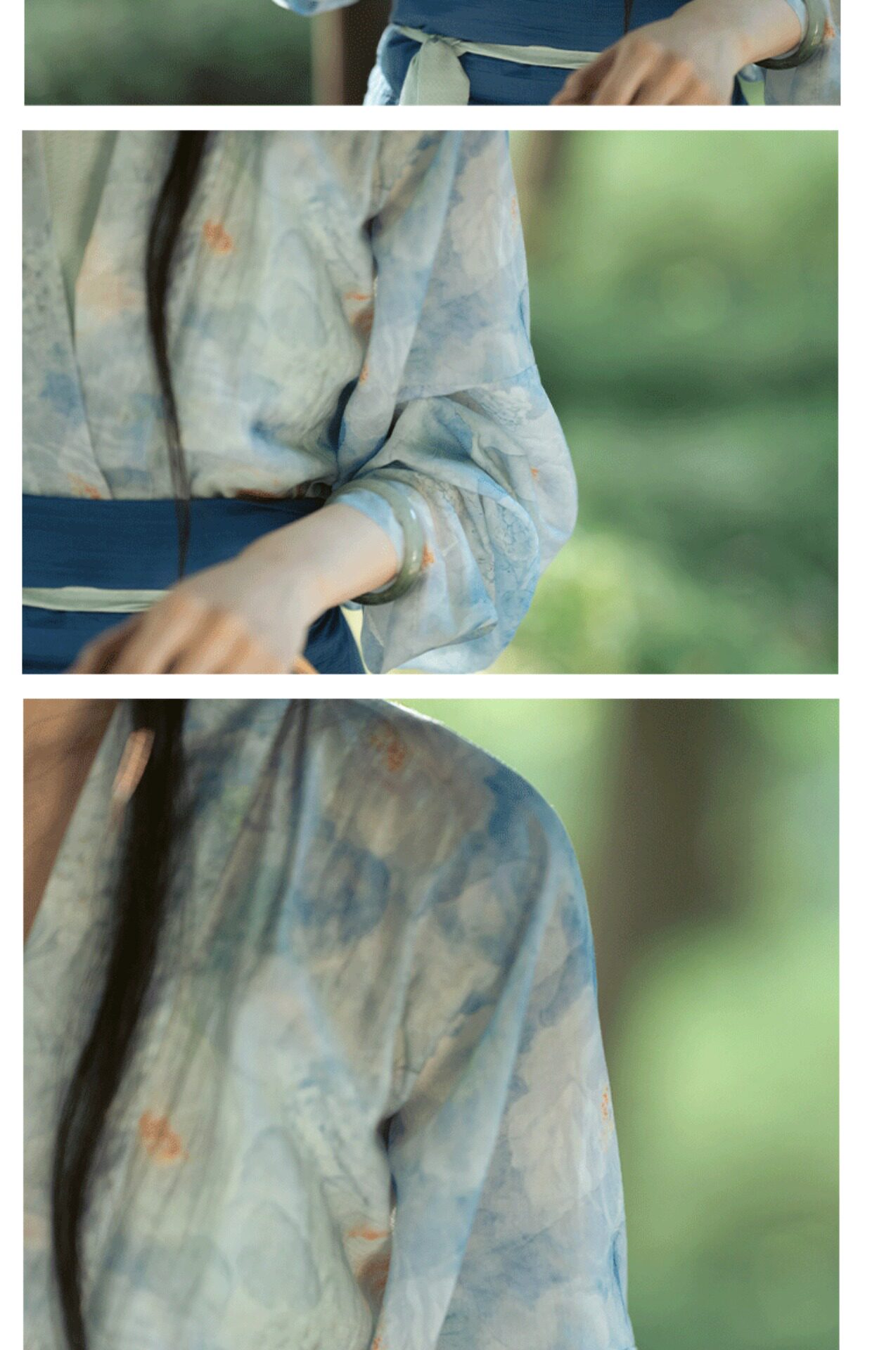 Китайцы одежда наборы 上雲樂 风定池 宋制汉服飞机袖两片裙旋裙日常原创国风女春夏现货