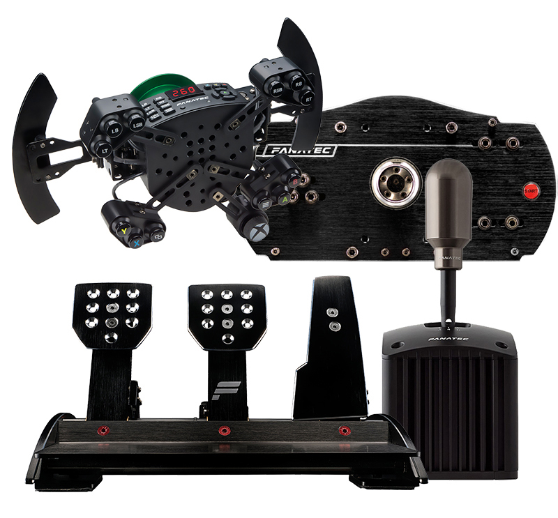 Fanatec chính hãng đầy đủ các thiết bị vô lăng tương tự thiết GAOX bộ đồ chơi game lái xe