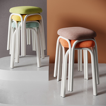 Stool home stackable high bench modern small chair simple dining table stool thick plastic high stool eat square stool