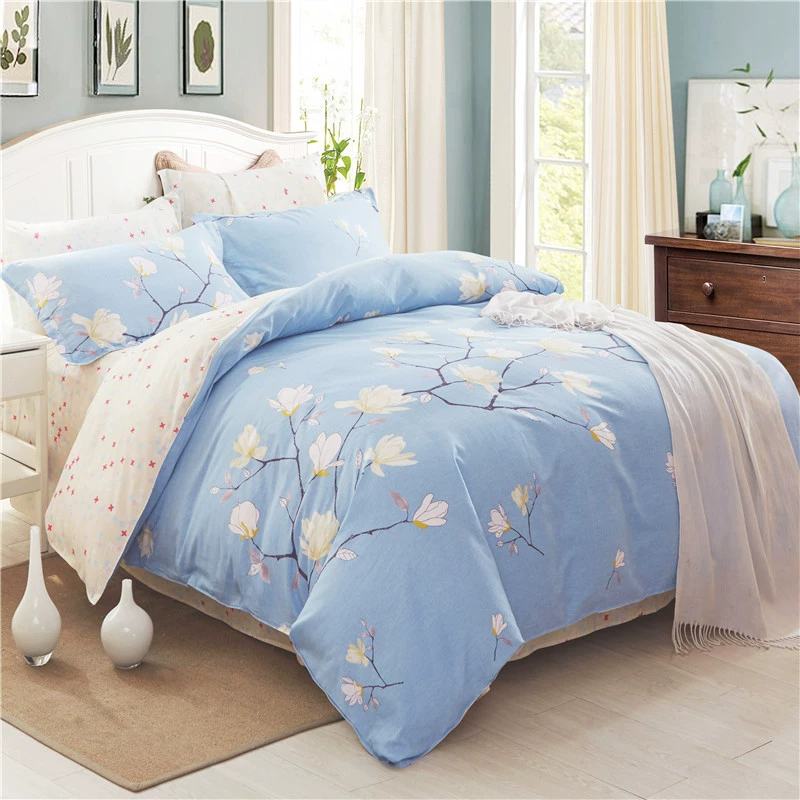 Bốn mảnh cotton 100% thương hiệu chính hãng chăn ga phủ ký túc xá gói ba mảnh đơn giản - Bộ đồ giường bốn mảnh