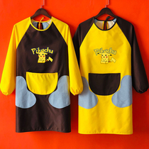 Cute household long sleeve kitchen apron waterproof and oil-proof cooking coat women fashion style Japanese men work custom printing