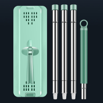 Le scraper mop accessories replacement rod joint single rod mop head cloth bucket free hand washing lazy flat mop pole